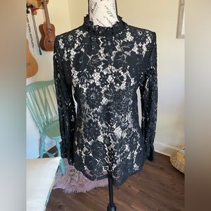 Black Lace Floral Pattern Shop